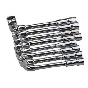 Mengxi Quincaillerie Clé à tube de type L 45 en acier Double coude Angle Perforation Outils de réparation - Neuf