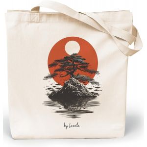 ERSHI-Tote Bag Femme - Sac Cabas Femme Original - Tote Bag Coton 100% Grand Tote Bag 35 x 42 x 8 cm - Sac Fourre Tout Femme en Toi[2 - Neuf