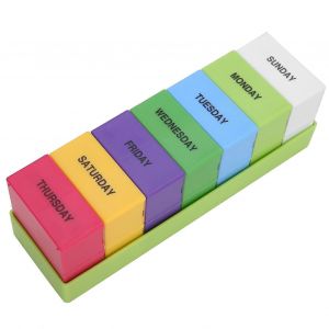 Portable Pills Organizer Box Container Grande Capacité Hebdomadaire Médecine Boîte À Bijoux - Neuf