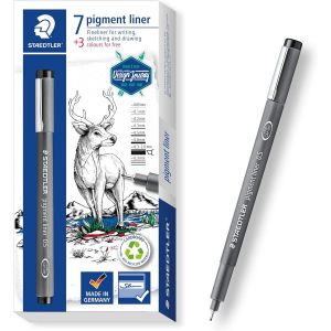 Feutre Pigment&eacute; Dans Diff&eacute;rentes Largeurs De Lignes, Avec 3 Feutres Gratuits, Encre Pigment&eacute;e Ind&eacute;l&eacute;bile, Longue Dur&eacute;e De Vie, 7 Largeurs De Lignes Avec 3 Feutres Color&eacute;s, Multicolore, 1 - Neuf