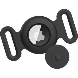 Airtag &Eacute;tuis Collier pour Chien et Chat,Coque en Silicone &Eacute;tanche pour Apple AirTag GPS Finder,1pc Housse de AirTag Protection pour Pet Colliers de Compagnie Anti-Perte Porte-cl&eacute;s AirTag.[O3] - Neuf