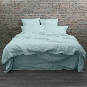 Housse De Couette - Haute Qualit&eacute; - 220x240cm - 100% Coton - Bleu Ciel - 2 Taies 65x65cm - Neuf