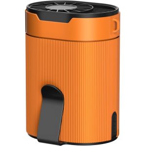 Mini ventilateur rechargeable avec batterie - Portable - Avec 4 vitesses de vent - 6600 tr/min - Pour la randonn&iquest;&iquest;e, le travail, le chantier - Neuf