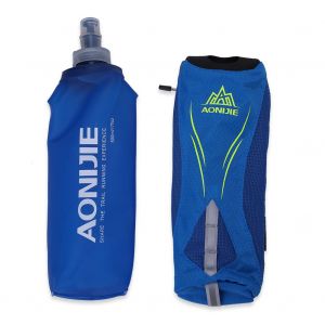 Bouilloire D'exterieur Etanche En Nylon De 500 Ml Avec Support Pour Telephone (Bleue Avec Bouilloire) - Neuf