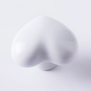 Pack de 8 Blanc Poignées et Boutons de tiroir ceramique poignée de Meuble Porte Bouton pour la Chambre des Enfants (Vient avec des vis) - Neuf