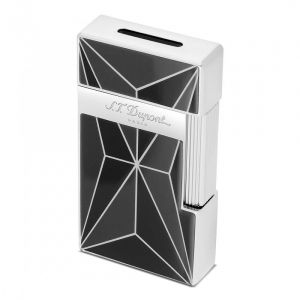 Briquet S.T. Dupont Noir Et Chrome Fire X Biggy - Neuf