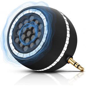 Mini enceinte Bluetooth portable sans fil avec son st&eacute;r&eacute;o puissant de 3 W, 12 heures d'autonomie - Petite et portable - Compatible avec smartphones, tablettes et ordinateurs - Neuf