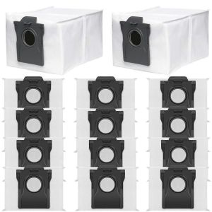 Compatible avec les aspirateurs robots L10S Pro/X30 Ultra/X40 Ultra, vidage automatique, grande capacit&eacute; de 3,2 litres, sacs &agrave; poussi&egrave;re - Neuf