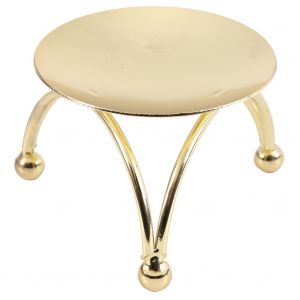 Bougeoir romantique en fer forge en forme de trepied, decoration d'interieur - Neuf