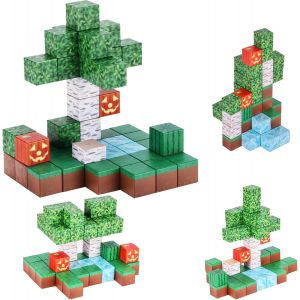 Blocs De Construction Magnetique Enfant,Constructions Magnétiques Blocs,Stem Montessori Build Mine Magnet World Set,Jouets Magnétiques Sensoriels Cadeaux Pour Garçons Filles Âge 6+ - Neuf