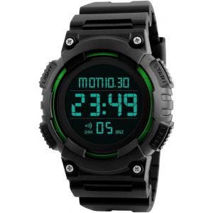 Montre Bracelet Homme Digital Led Outdoor Sport Tactique Militaire Hommes Montres Etanche 50m Plastique Lunette Et Caoutchouc Bande Date Calendrier Double Temps Alarme Electronique Noir Montre.[J686] - Neuf