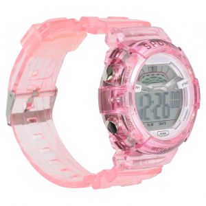 Montre electronique etanche pour enfants, veilleuse, resistante aux chutes, cadeau pour enfants, rose, taille L - Neuf