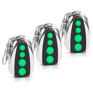 Lot De 3 &Eacute;metteurs De T&eacute;l&eacute;commande M12 433,92 Mhz, 4 Boutons Pour Portail Coulissant Battant Automatique - Neuf