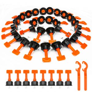 220 pcs kit de syst&egrave;me de nivellement de carrelage r&eacute;utilisable T Mur Outi - Neuf