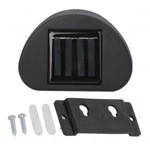 Hjlian Lampe Solaire A Led Pour Cloture, Applique Murale Solaire, Eclairage De Jardin, Batterie Integree - Neuf