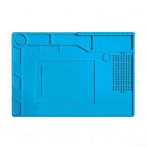 S150 Silicone &agrave; Souder Tapis R&eacute;sistant &agrave; la Chaleur de Travailler Pad 39x27 Cm Antistatique Magn&eacute;tique de la Station Pour l'&Eacute;lectronique DIY - Neuf