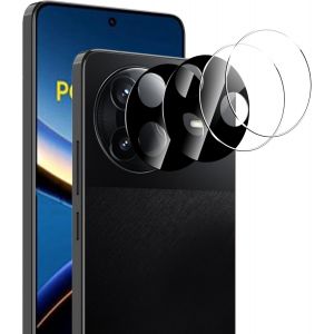 Lot de 4 protections d'appareil photo pour Xiaomi Poco F7 Ultra/F7 Pro, [9H r&iquest;&iquest;sistant aux rayures] En verre tremp&iquest;&iquest; pour appareil photo arri&iquest;&iquest;re [pas pour F7 Pro], noir x 2 translucides - Neuf