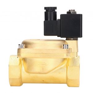 XYONG Electrovanne en laiton normalement fermee, 2 positions, 2 voies, haute pression, G2 po, pour air et eau, AC 110 V - Neuf
