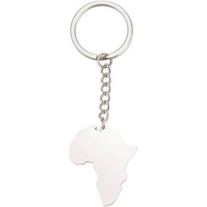 Kal-Porte-Clés Carte De L'afrique - Porte-Clés Tribal Africain - Bijoux Ethniques - Neuf