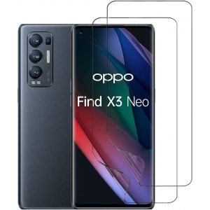 2 Pi&egrave;ces Protecteur D'&eacute;cran Flexible Pour Oppo Find X3 Neo 5g (6.55""), 3d Film Hydrogel Tpu Transparent Empreinte Digitale D&eacute;bloqu&eacute; - Neuf