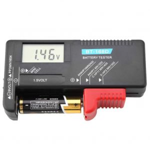 BT-168D Testeurs de Piles Universel LCD AA/AAA/C/D / 9V / 1.5V Testeur de Tension de Batterie Num&eacute;rique - Neuf