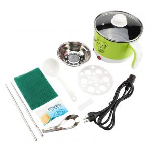 HJLIAN Mini marmite electrique en acier inoxydable de 1,5 L, cuiseur rapide de nouilles, prise americaine 110 V - Neuf