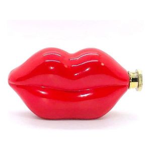 Flacon En Acier Inoxydable Chic En Forme De Lèvre - Parfait Pour Les Fêtes, Les Pique-Niques Et Les Soirées Entre Filles - Idée Cadeau Amusante, Mignonne Et Romantique ! - Neuf