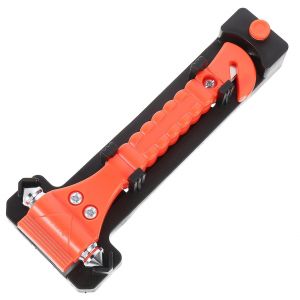 Marteau d'urgence pour voiture avec coupe-ceinture de s&eacute;curit&eacute; et brise-vitre - Neuf