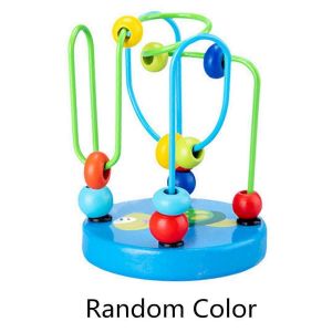 Jouet Musical En Bois, Jeu Interactif Parent-Enfant, Jeu D'enfilage De Perles/De Branchement Pour Tout-Petits, Cadeau De Pâques Pour Enfants-Petites Perles Rondes - Neuf