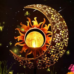 Lune Lampes Solaires Pour Extérieur Et Jardin - Globe Étanche Ip65 - Décoration Extérieure - Neuf