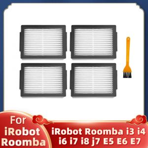 Adapté Pour Irobot Roomba I3,I3+,I4,I6,I6+,I7,I7+,I8,I8+,E5,E6,E7,Brosse Latérale Principale,Filtre,Sac À Poussière Et Pièces Pour Robot Aspirateur.4 Hepa Filter. - Neuf