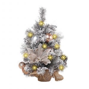 L'argent Du M&eacute;nage De Neige Ont Afflu&eacute; Arbre De No&euml;l De 17.7 Cr&eacute;atif Naturel R&eacute;alistes Durable Cadeau De D&eacute;coration De No&euml;l - Neuf