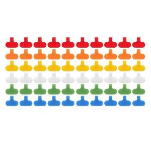 60 étiquettes de câble PCS étiquettes de cordon multicolores à écrire sur les étiquettes de fil étiquettes pour la gestion et l'identification des câbles - Neuf