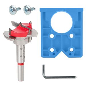 YEMAESRE-Ensemble De Forets À Charnière De 35 Mm Pour Perçage De Porte Dissimulé Pour Le Travail Du Bois,Outils De Bricolage,Charnières D'Armoire,Plaques De Montage,Armoires De Cuisine,Meubles En Bois - Neuf