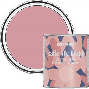 Peinture Rose R&eacute;sistante &agrave; l'humidit&eacute; pour Meubles de Salle de Bains,Finition Mate-Rose Antique 750ml - Neuf