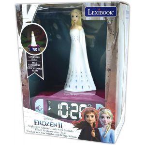 R&eacute;veil Veilleuse Elsa Lexibook La Reine des Neiges avec Sons & Lumi&egrave;re - Neuf