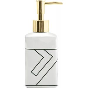 KAL-Distributeur De Savon C&eacute;ramique Monolithic Blanc - Neuf