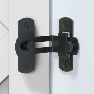Serrure à 90 degrés Serrure de confidentialité Loquet de porte de grange coulissante Loquet de porte à angle droit Serrure à came - Neuf