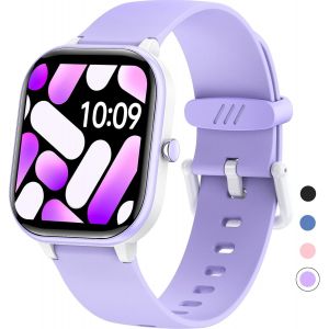 Fitness Tracker Montre Pour Enfants, Montre Intelligente Étanche Ip68 Avec 19 Modes De Sport, Podomètre, Moniteur De Sommeil, Excellent Cadeau Pour Filles Adolescents 6-16 (Mauve) - Neuf