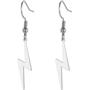 Kal-Boucles D'oreilles Pendantes En Forme D'&eacute;clairs Boucles D'oreilles &Agrave; Crochets Flash Thunder Fashion Bijoux Punk Cadeau De F&ecirc;te Hip Hop 80s Pour Les Femmes Et Les Hommes - Neuf