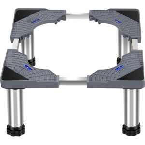Support De Machine À Laver Base Socle, Socle De Machine À Laver Avec 4 Pieds Robustes, Base Réglable Pour Lave-Linge Hauteur 28-31 Cm, Longueur Réglable De 40 À 60 Cm Pour Lave-Linge, Réfrigérateur - Neuf