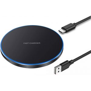 Chargeur Rapide Sans Fil 20w Max,Station De Charge Sans Fil,Station De Charge Inductive Compatible Avec Iphone 8-16 S&eacute;rie,Samsung Galaxy S Note Z S&eacute;rie (Noir) - Neuf