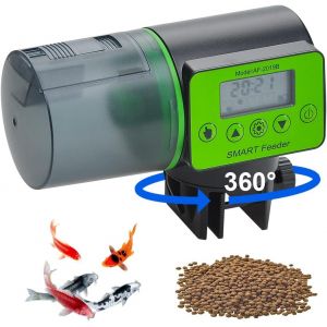 Distributeur Automatique De Nourriture Pour Aquarium Résistant À L'humidité Pour Poisson - Vert - Neuf