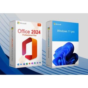Microsoft Windows 11 Pro & Microsoft Office 2024 - LTSC Professional Plus Bundle Key - GLOBAL - Neuf