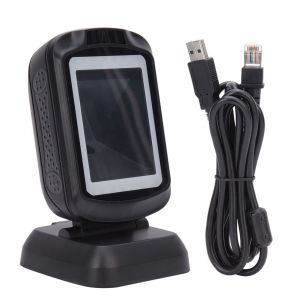 Scanner de codes-barres fixe GT-9208 a LED rouge, lecteur de codes-barres 1D 2D pour supermarche - Neuf