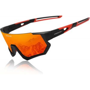 Lunettes De Cyclisme Polarisées Pour Hommes Femmes Vélo Sport Vtt Vélo De Route Lunettes De Soleil Avec 3 Lentilles Interchangeables Ls910[Z1838] - Neuf
