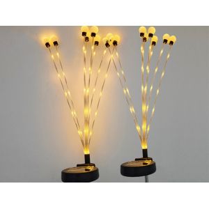 Lot De 2 Lampes Solaires De Jardin &Agrave; Effet Scintillant Pour Terrasse Et Cour - Neuf