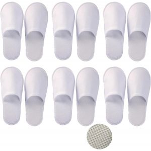 Kalanka-Chaussons Invités,Chaussons Invités Pour Hommes Et Femmes, Chaussons Jetables En Coton Épais, Chaussons Hotel De Qualité Supérieure, Pantoufles Intérieur Lavables Et Antidérapants,6 Paires - Neuf