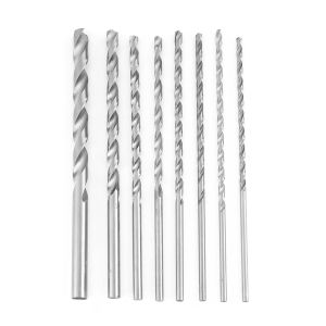 YEMAESRE-Lot De 8 Forets À Bois,Forets Hélicoïdaux Extra Longs De 200 Mm,Pour Métal Doux,Aluminium,Bois,Plastique(4/4,2/4,5/5,5/5,2/6/8/10 Mm) - Neuf