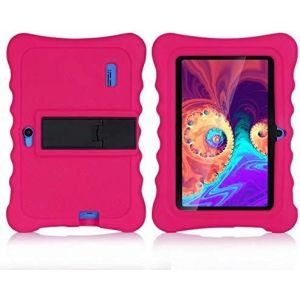 Kal-Coque Pour Tablette Haehne 7 Pouces/Lamzien 7/Dragon Touch Y88x Pro/Jinyjia 7/Antemper 7/Jeja 7/Pritom 7/Yuntab Q88h Q88/G-Anica 7, Étui Housse De Protection Avec Réglable Support - Rose Rouge - Neuf